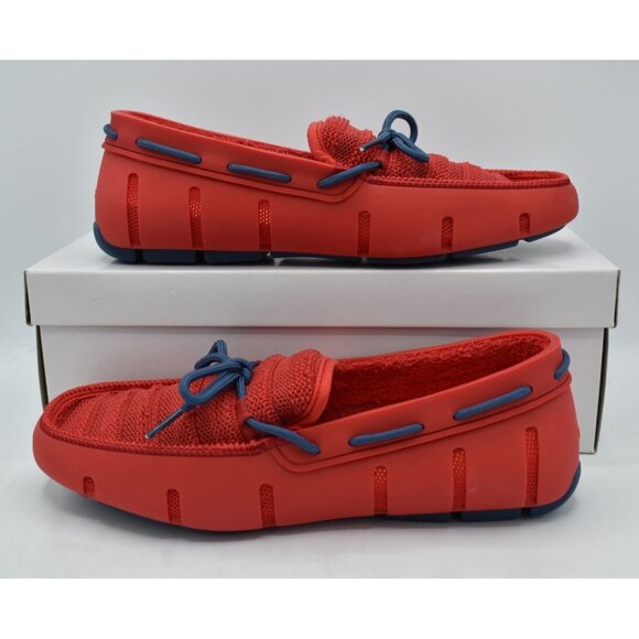 SWIMS Mens Size 10 Red Ensign Blue Slip On Terry Knit Loafers Shoes main image 10